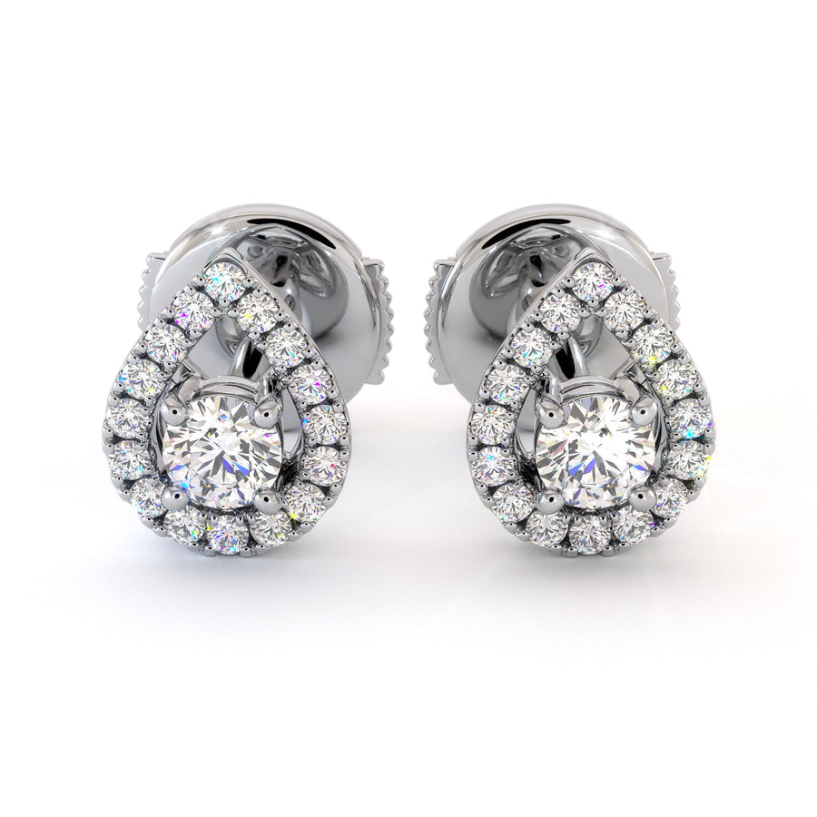 Boucle D'oreille Pluton - Or Blanc Palladié
