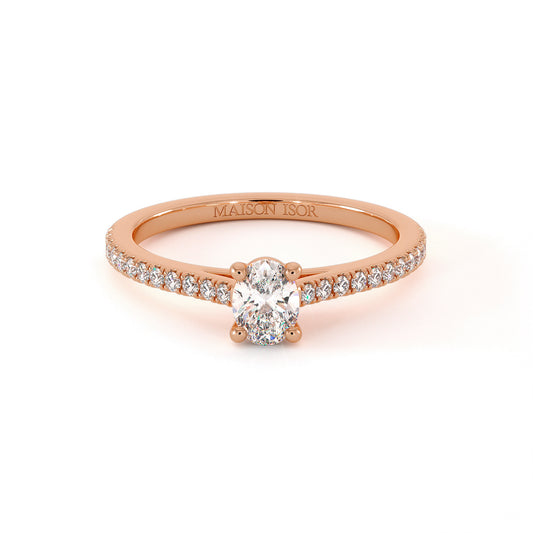 Solitaire Mylah - Or Rose