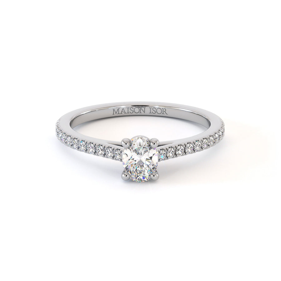 Solitaire Mylah - Or Blanc Palladié