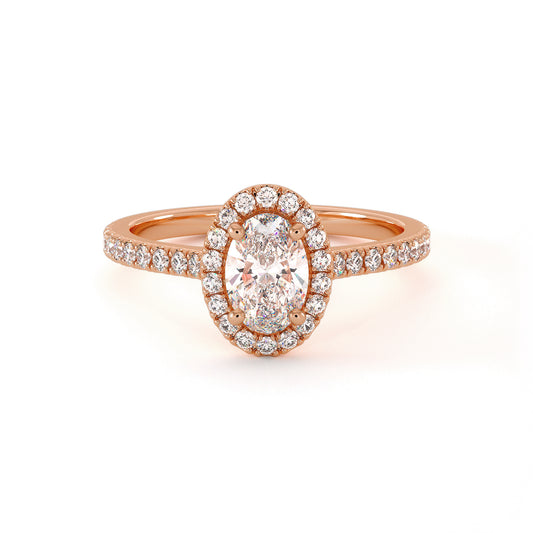 Solitaire Noa - Or Rose