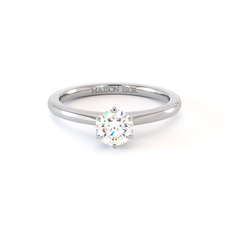 Solitaire Lyne - Or Blanc Palladié
