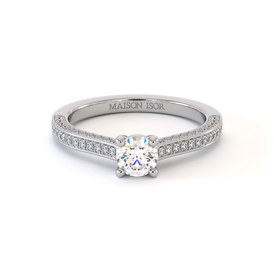 Solitaire Denali - Or Blanc Palladié