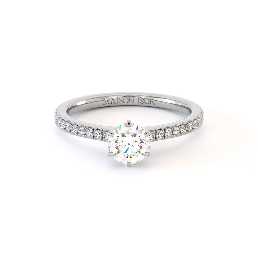 Solitaire Harmony - Or Blanc Palladié