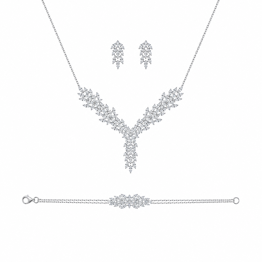 Parure Irina - Or Blanc