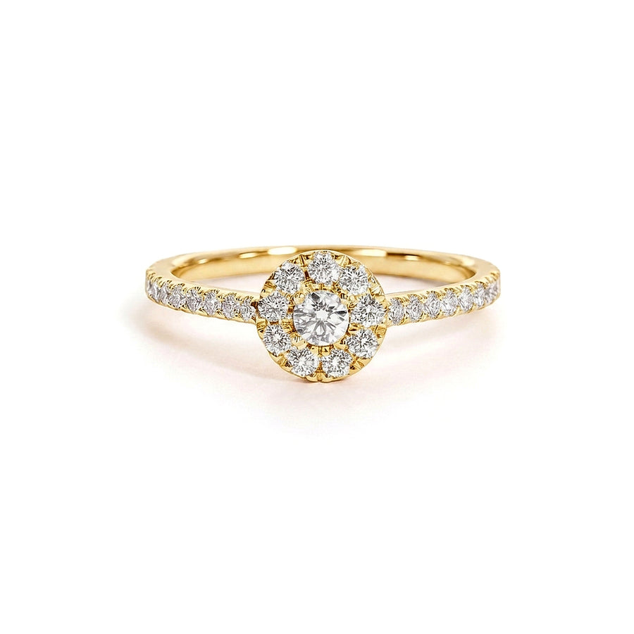 Solitaire Ivoire - Or Jaune