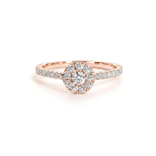 Solitaire Ivoire - Or Rose