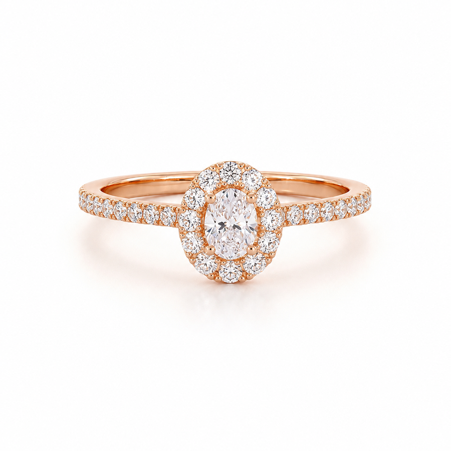 Solitaire Orée - Or Rose
