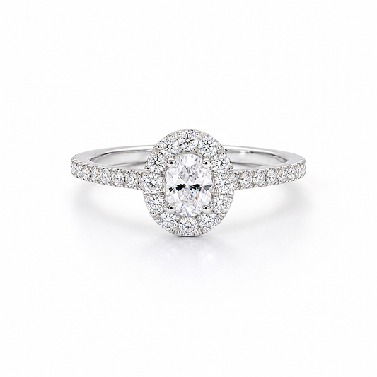 Solitaire Orée - Or Blanc Palladié