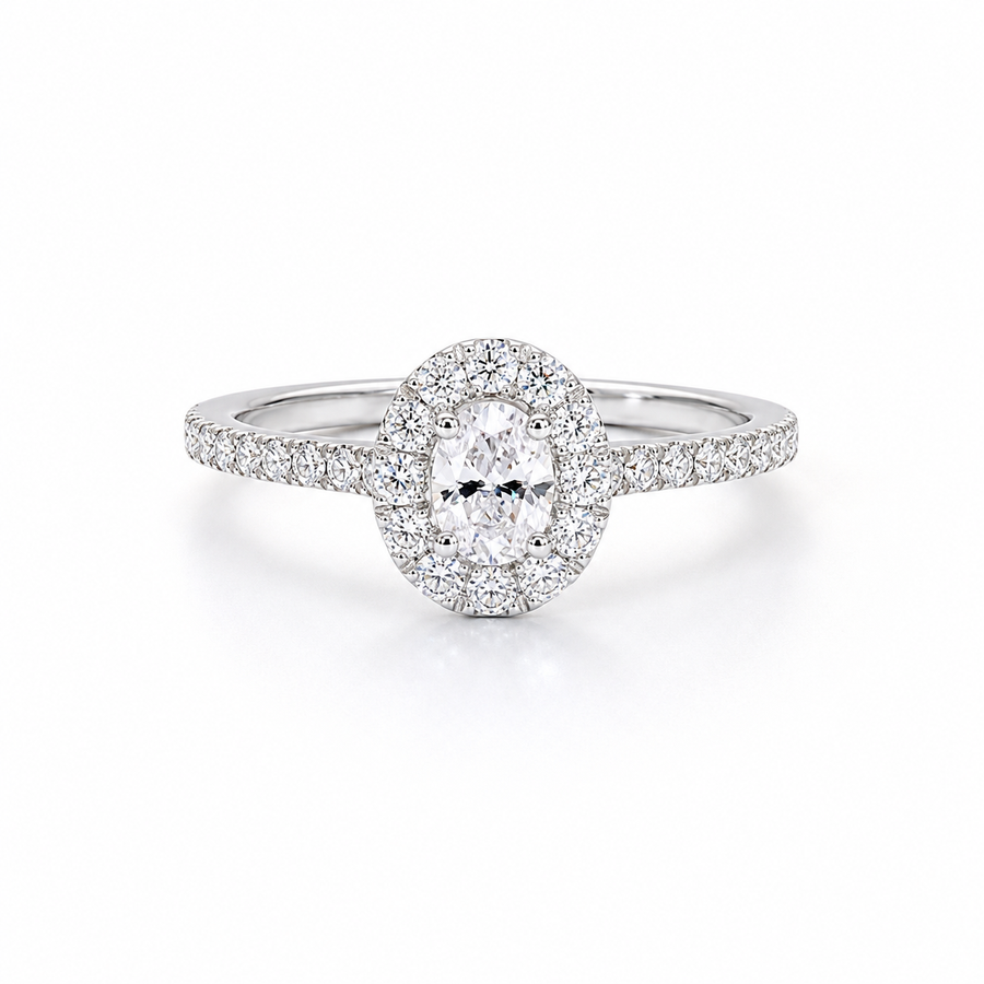 Solitaire Orée - Or Blanc Palladié