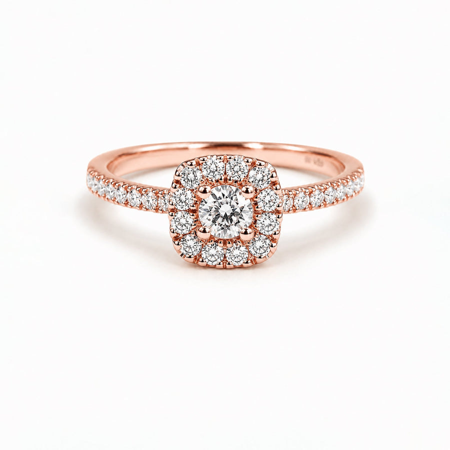 Solitaire Satin - Or Rose