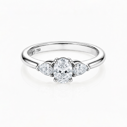 Solitaire Timeless - Or Blanc Palladié