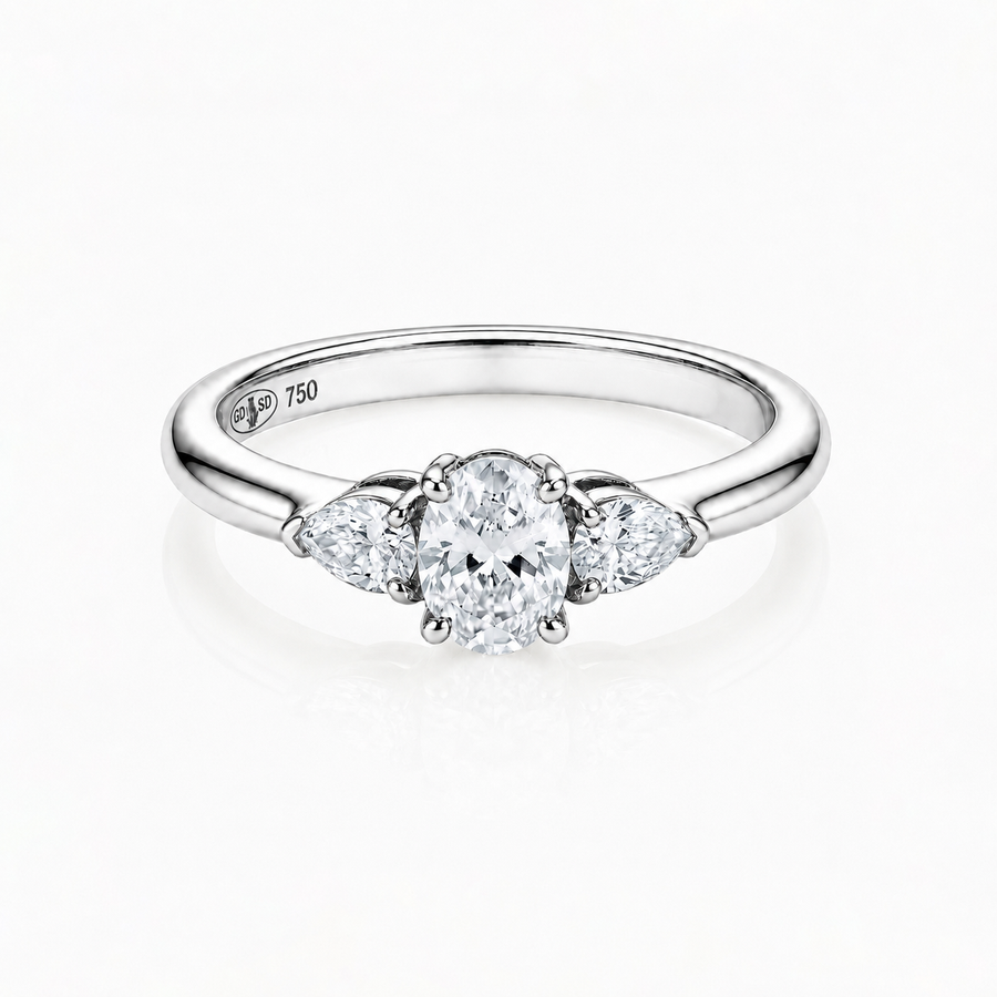 Solitaire Timeless - Or Blanc Palladié