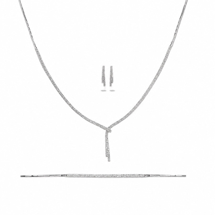 Parure Alessia - Or Blanc