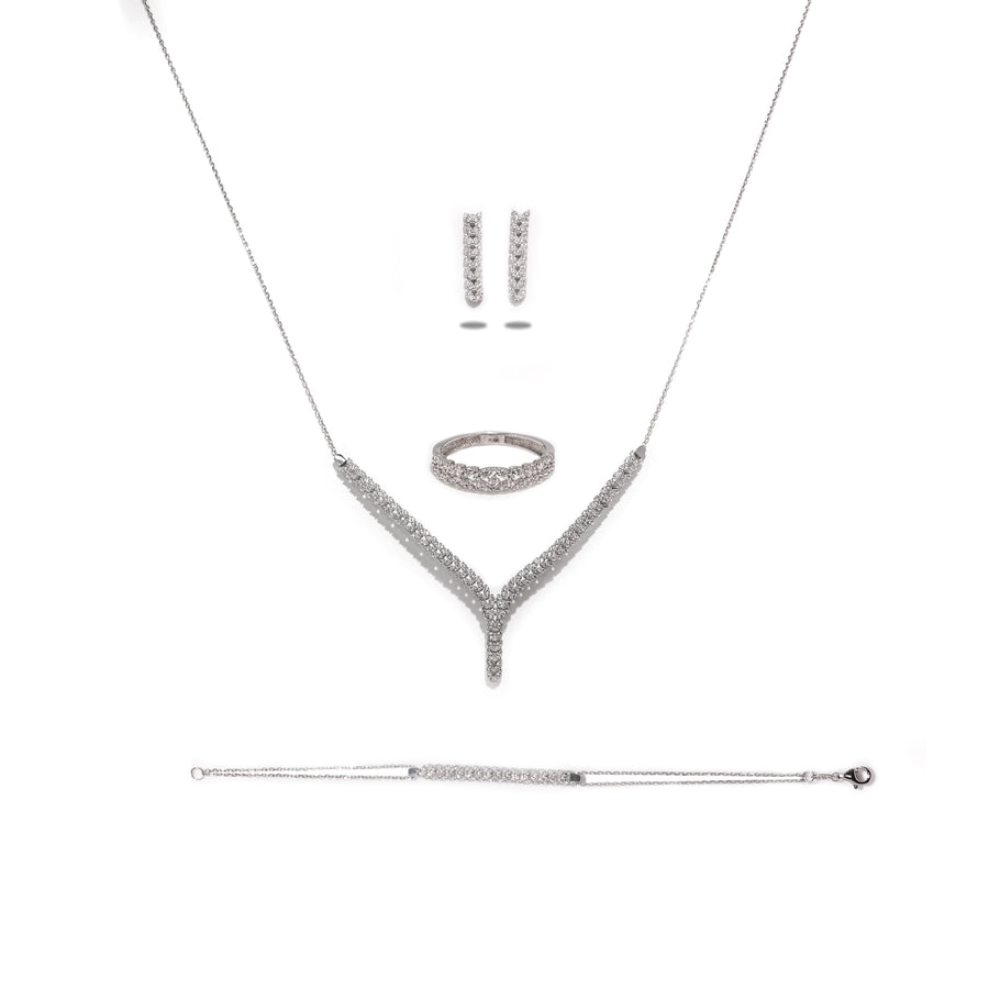 Parure Marina - Or Blanc