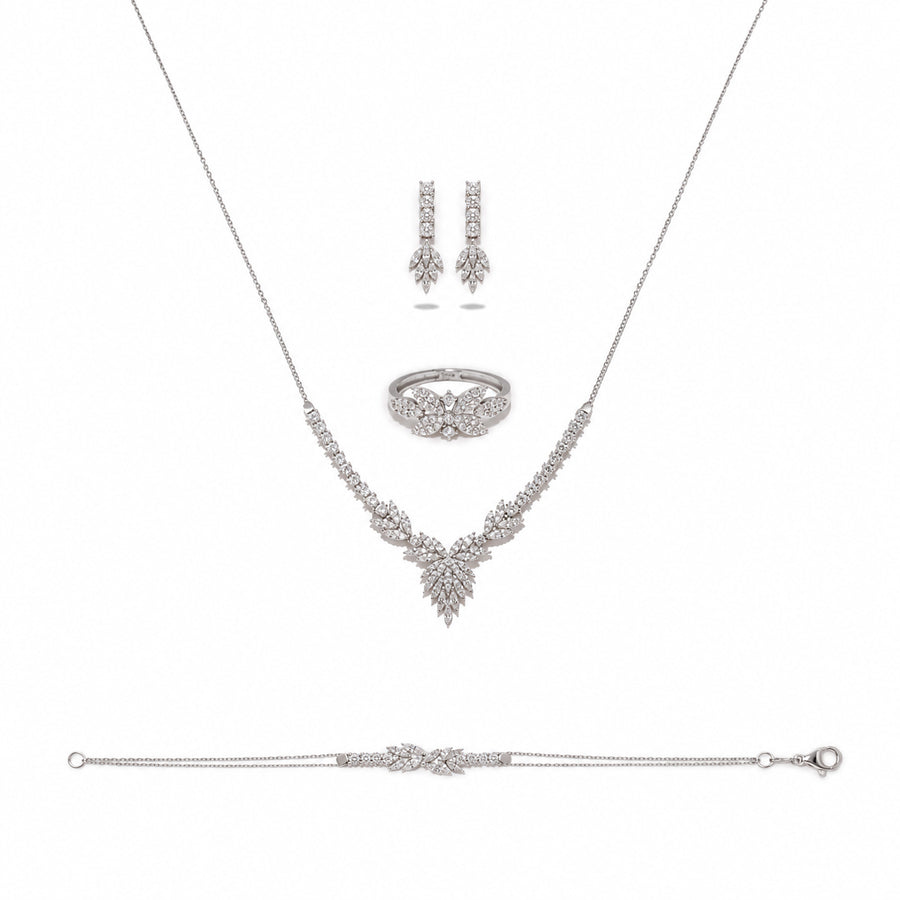 Parure Milena - Or Blanc