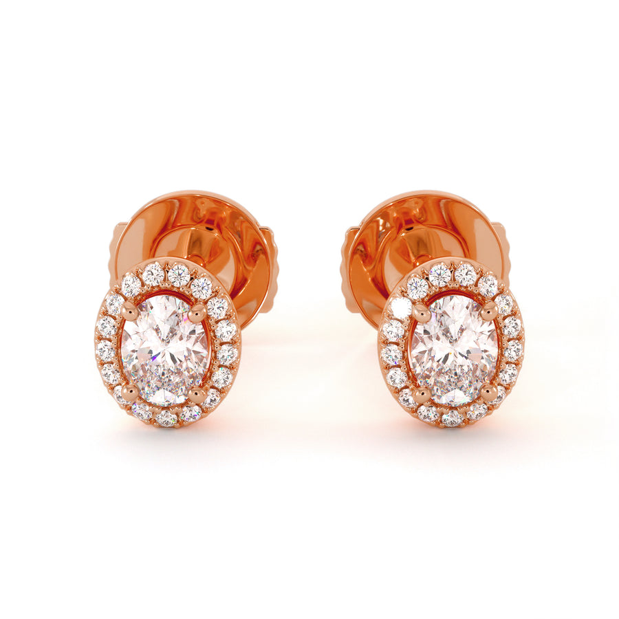 Boucle D'oreille Orchid - Or Rose