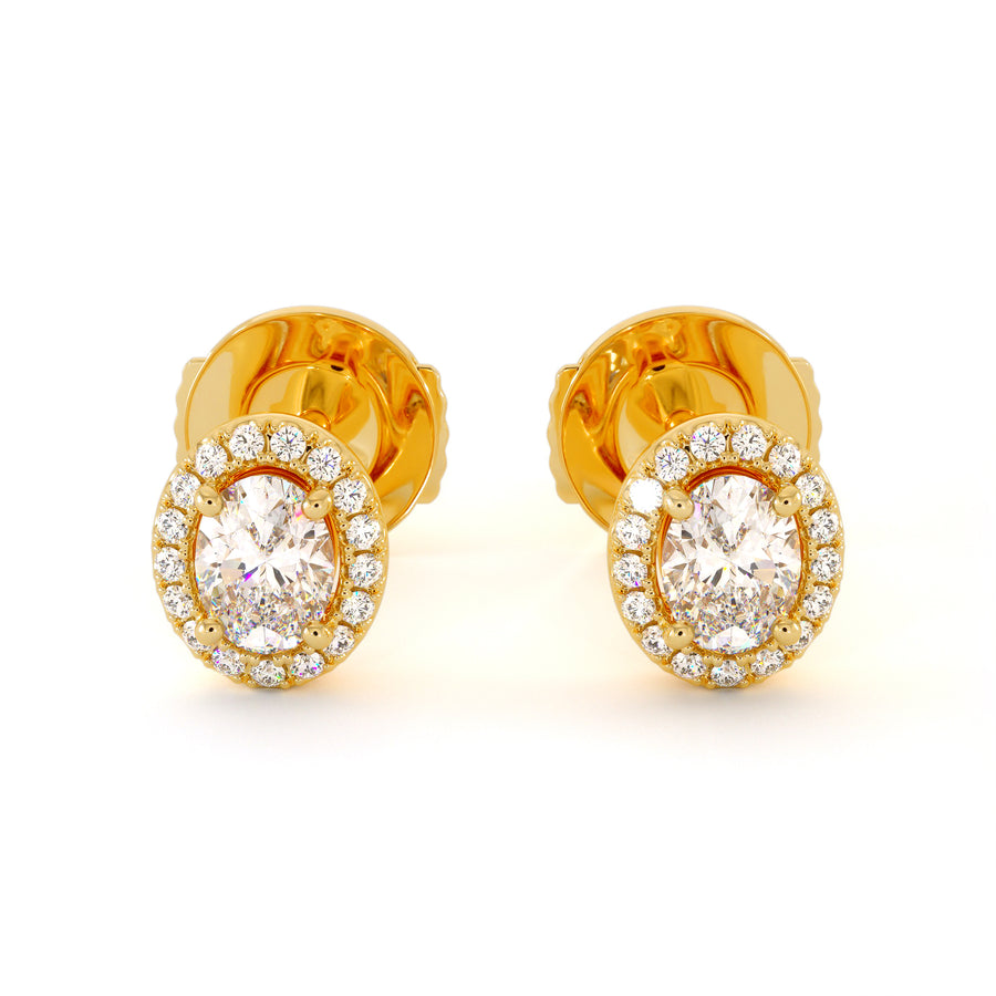 Boucle D'oreille Orchid - Or Jaune