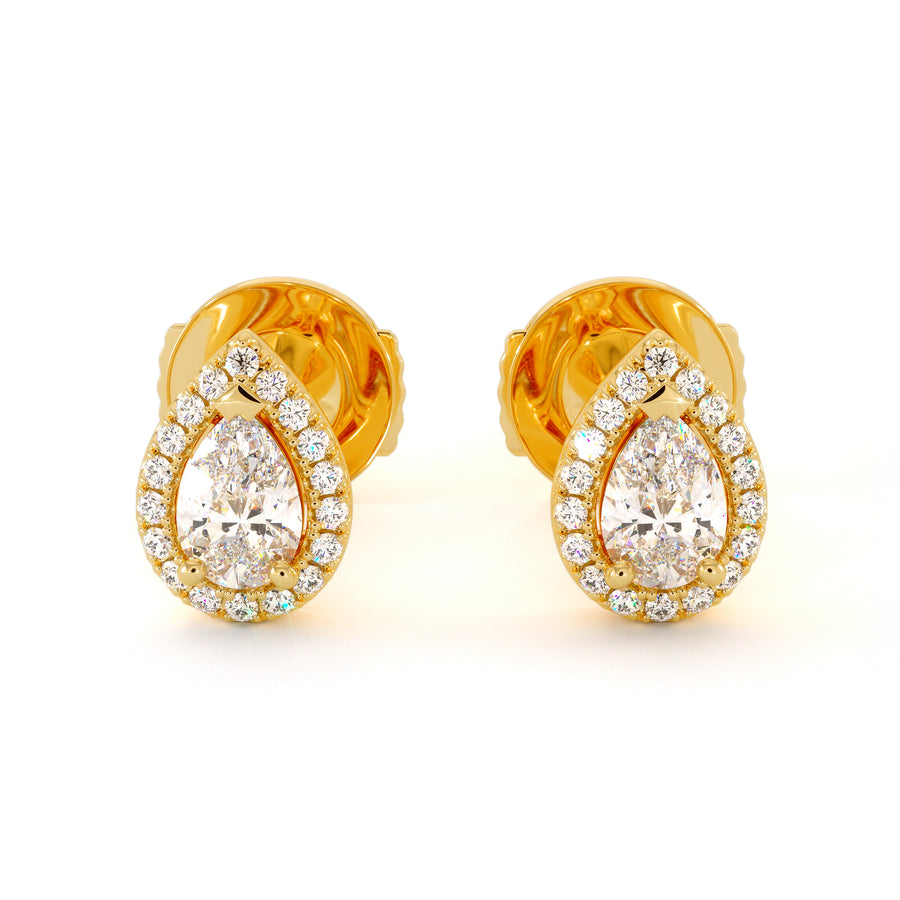 Boucle D'oreille Lime - Or Jaune