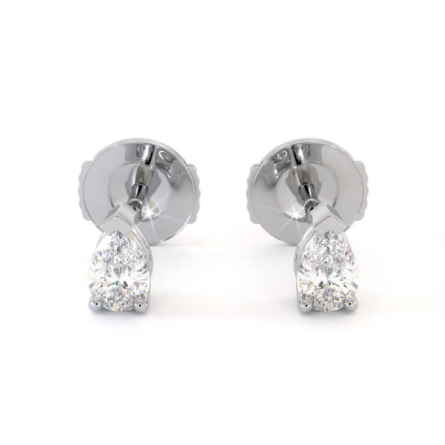 Boucle D'oreille Isano - Or Blanc Palladié