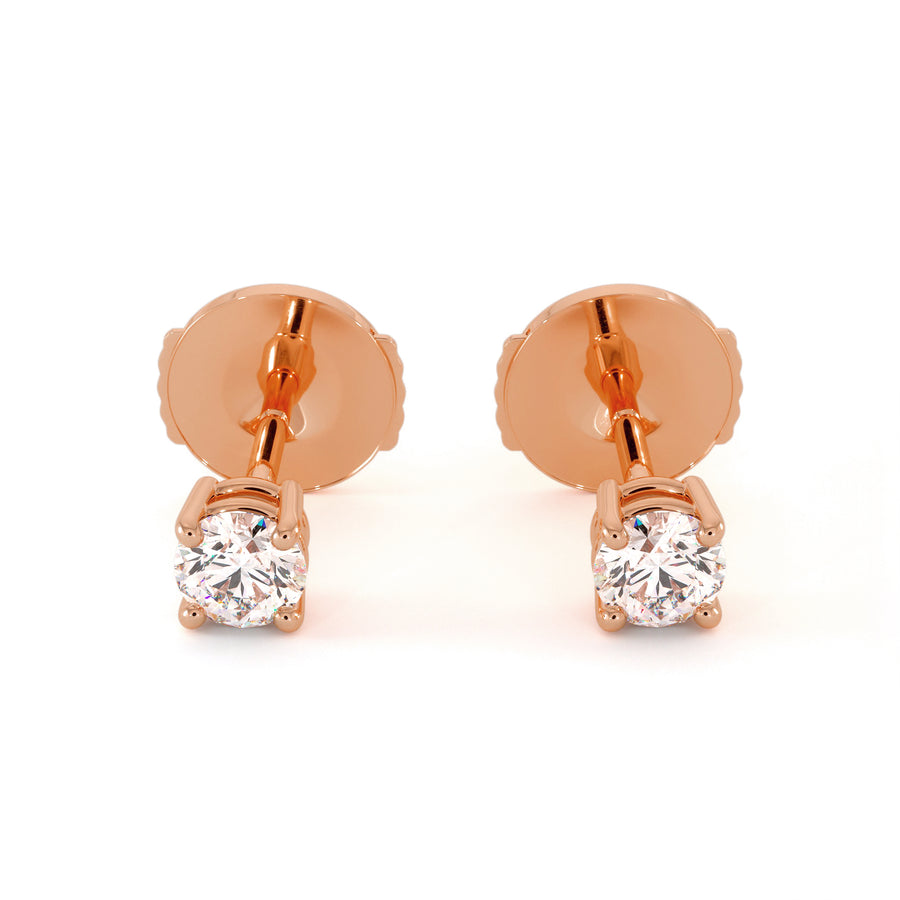 Boucle D'oreille Priya - Or Rose