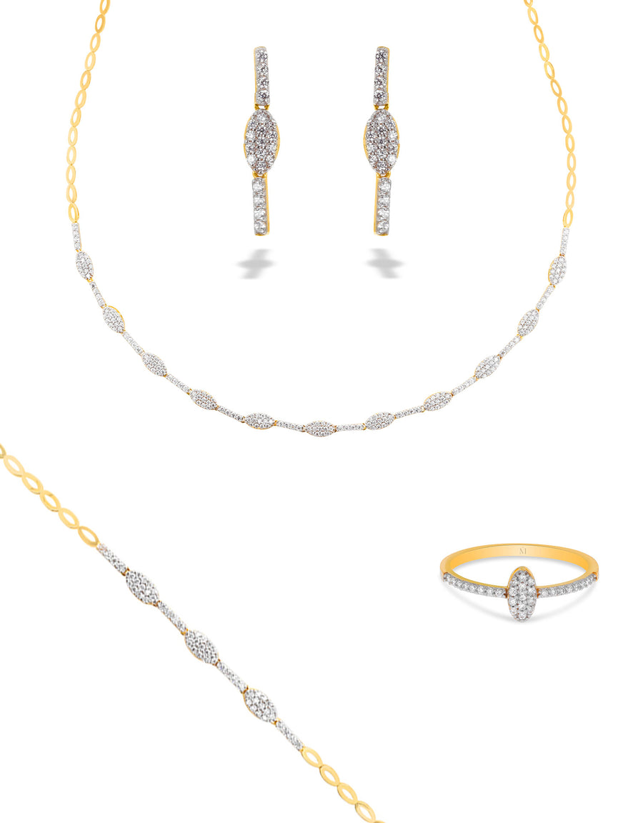 Parure de mariée Bluebell en or 18 carats - Maison Isor