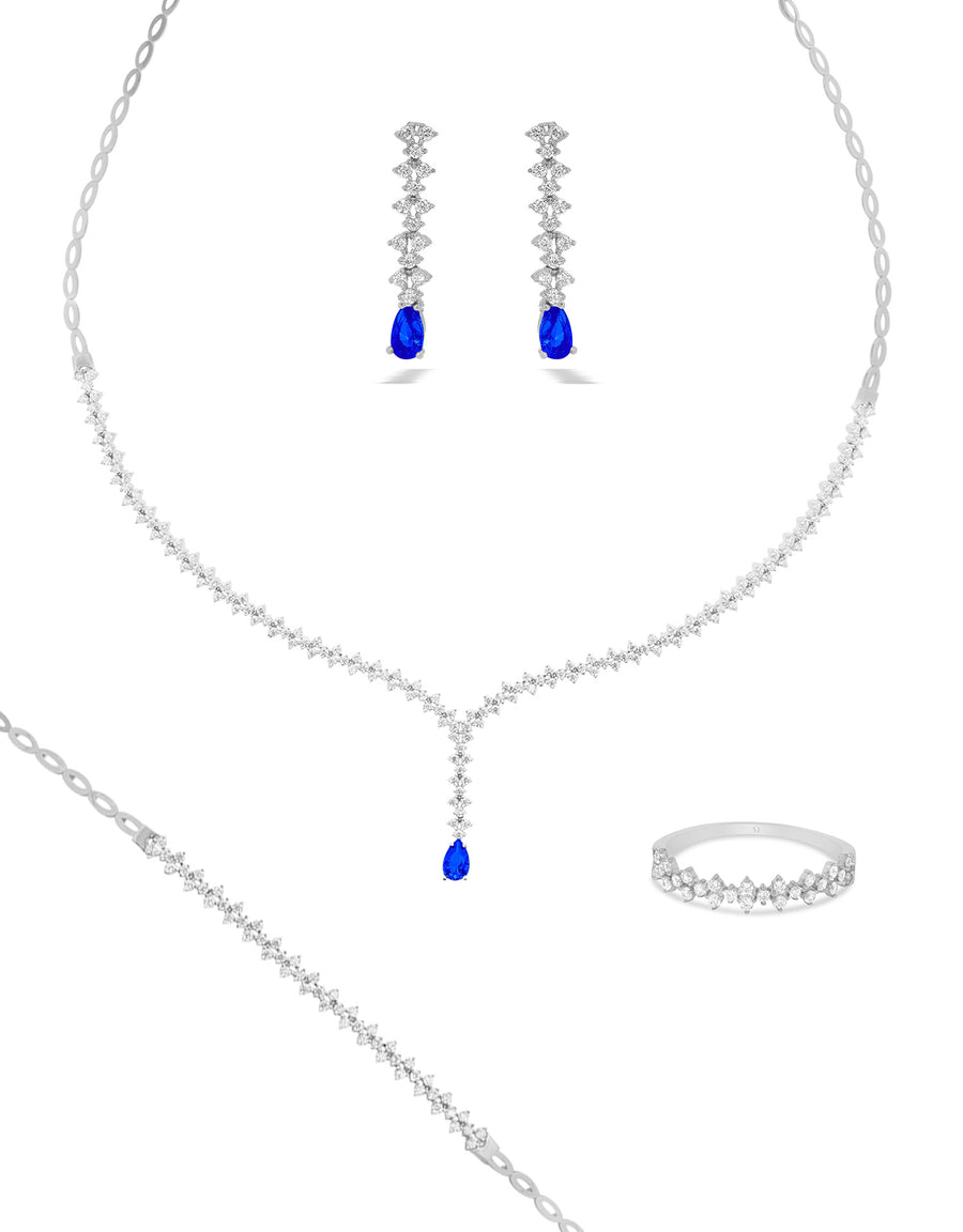 Parure Clover - Or Blanc