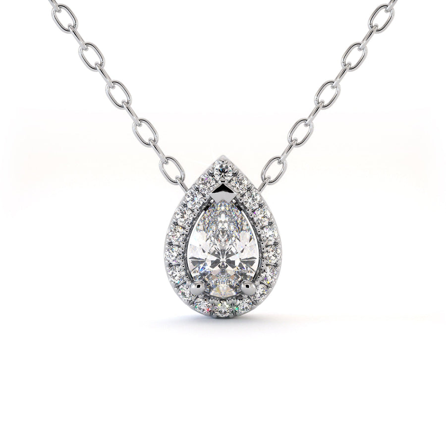 Collier Anastasia - Or Blanc Palladié