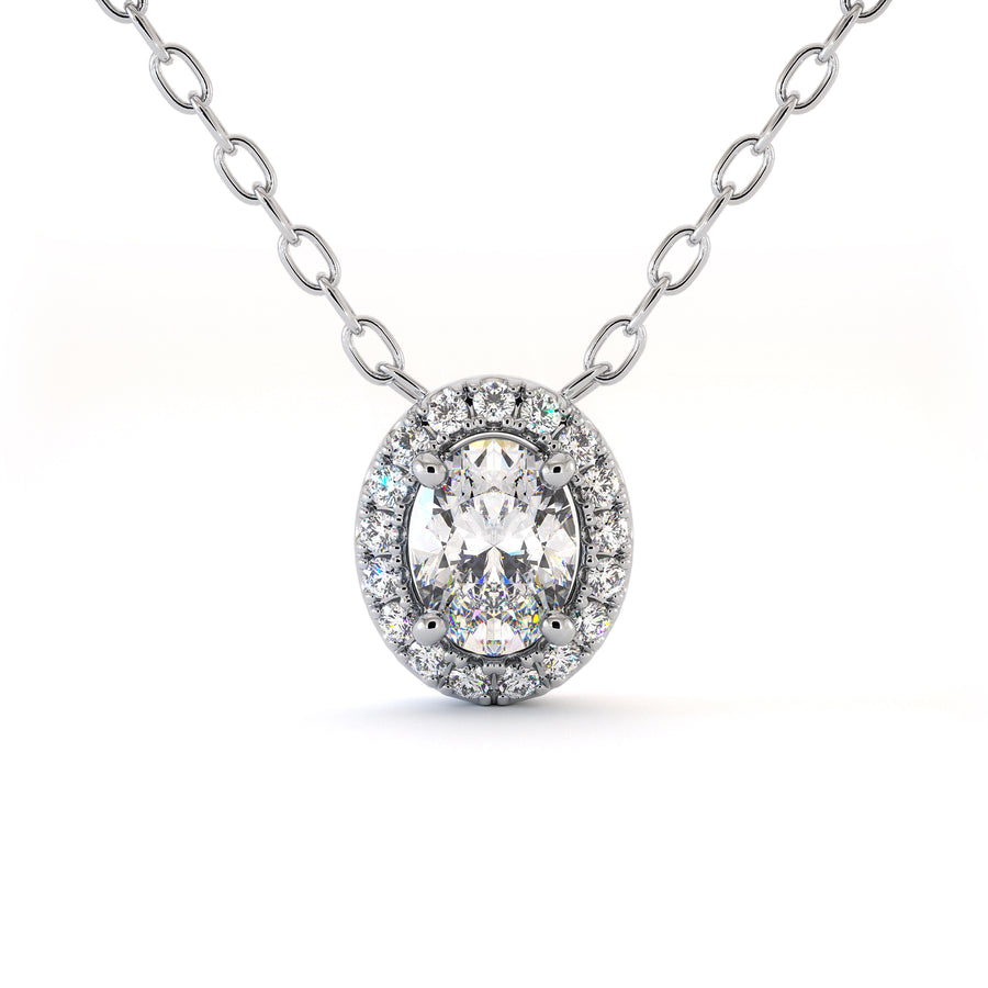 Collier Mercury - Or Blanc Palladié