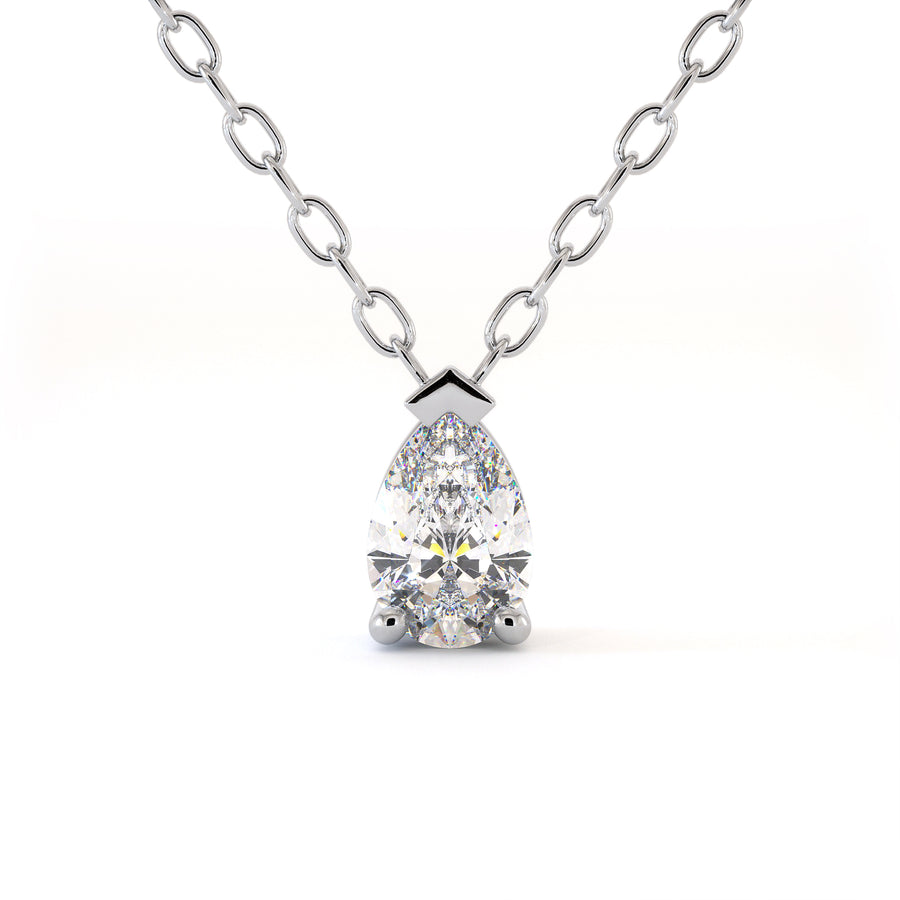 Collier Stay - Or Blanc Palladié
