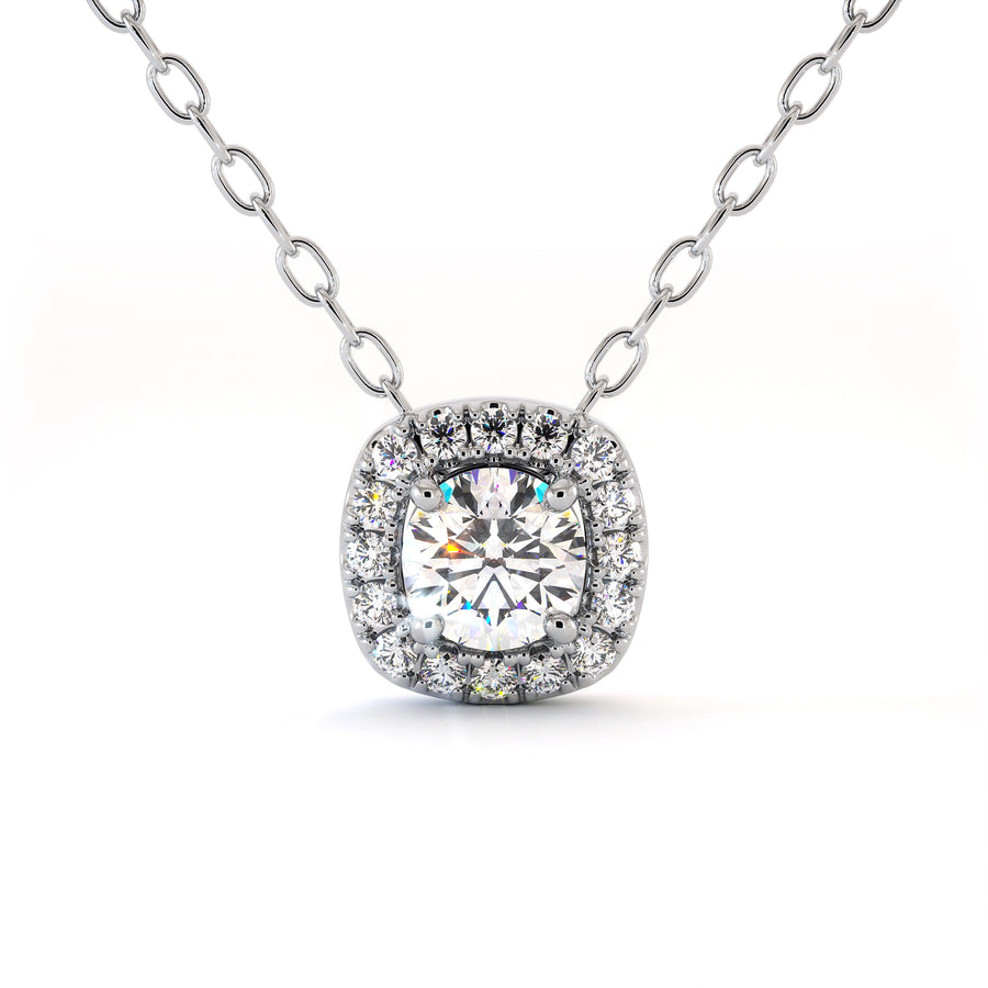 Collier Stella - Or Blanc Palladié