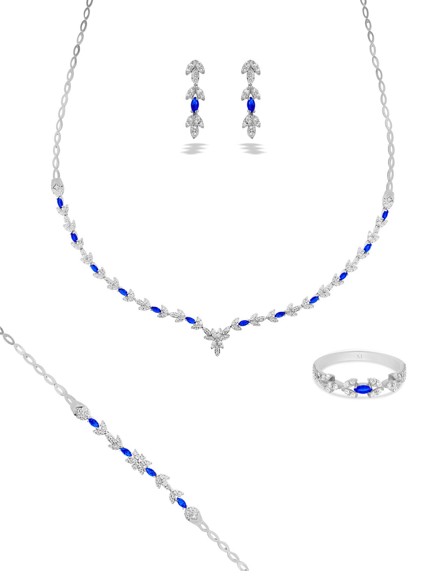 Parure Daisy - Or Blanc