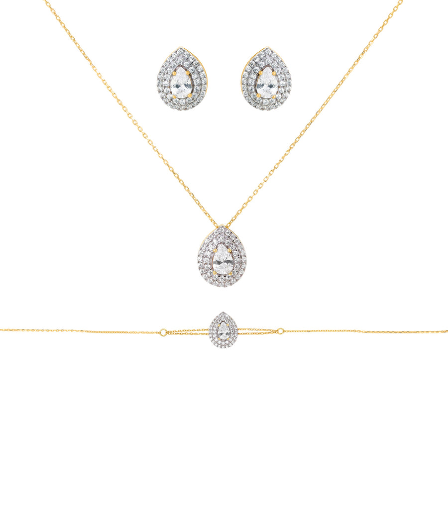 Parure de mariée Emi en or 18 carats - Maison Isor