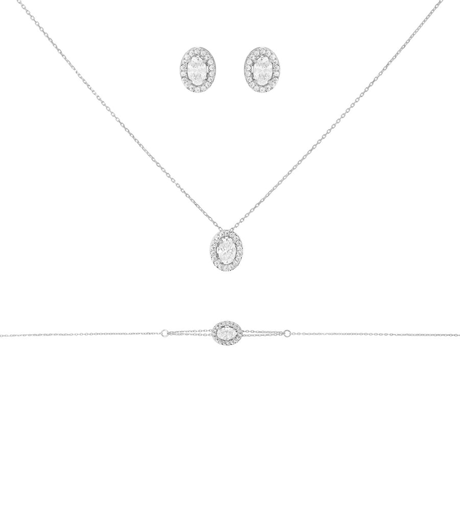 Parure Fuji - Or Blanc