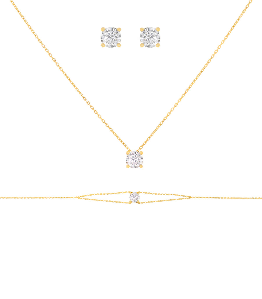 Parure de mariée Jade en or 18 carats - Maison Isor