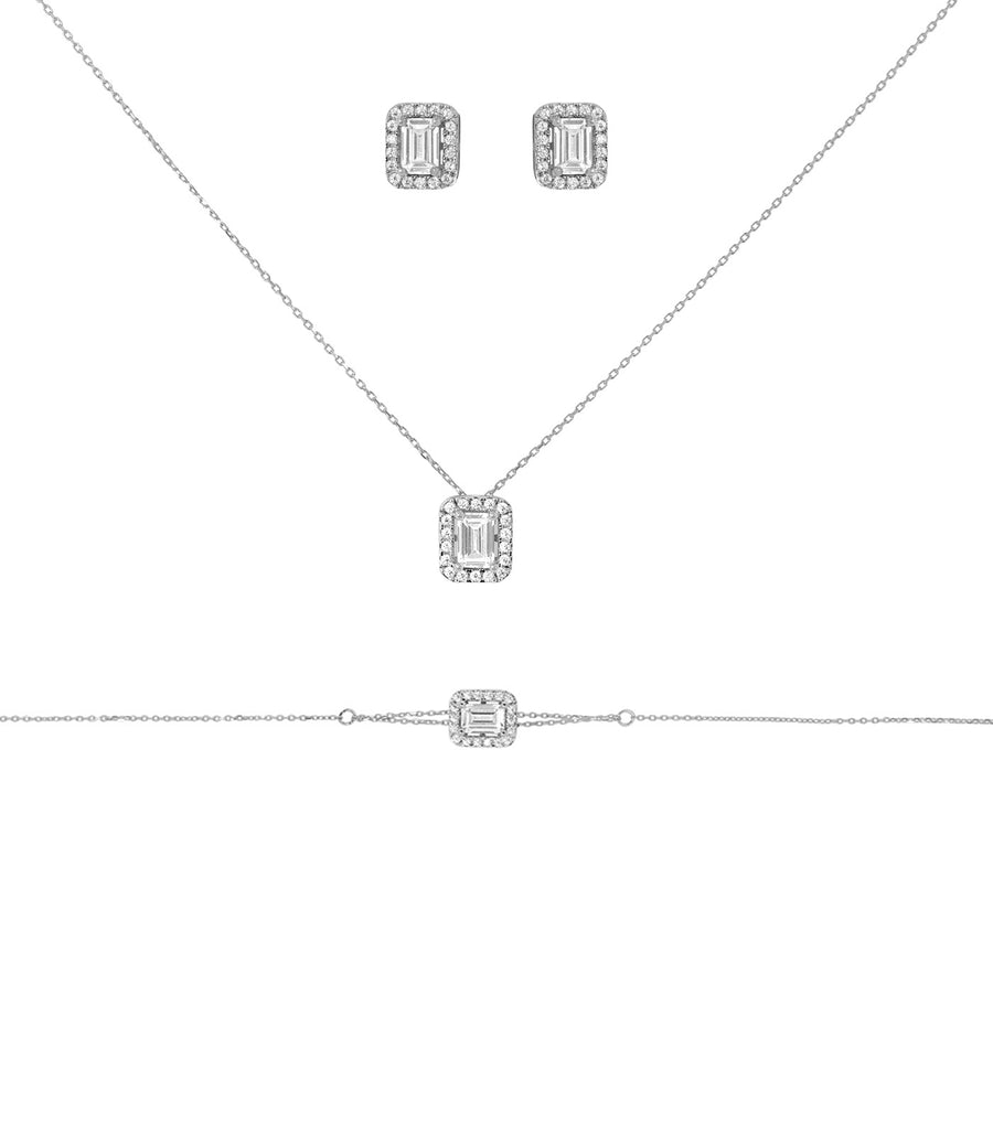 Parure Mika - Or Blanc