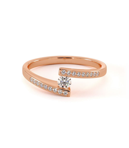 Solitaire Arista - Or Rose