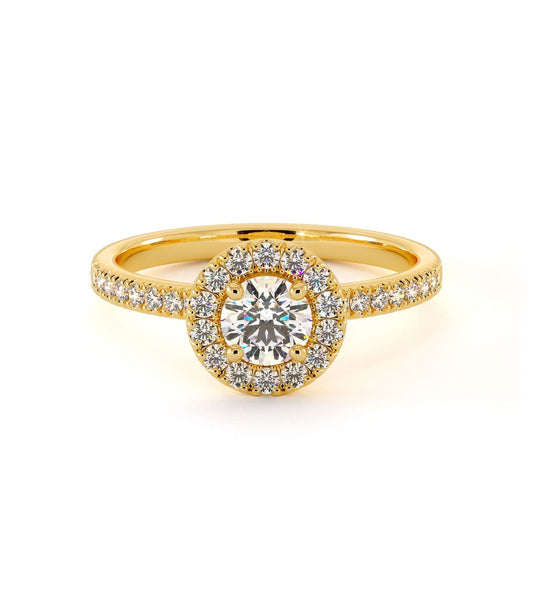 Solitaire Barocco - Or Jaune