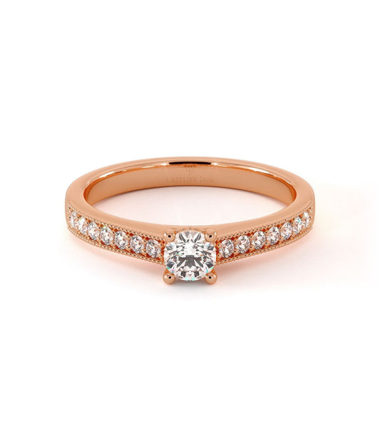 Solitaire Beaufort - Or Rose