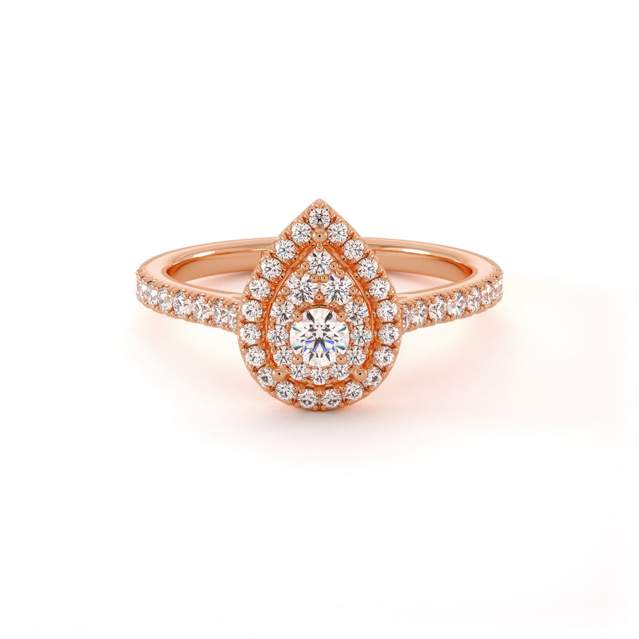 Solitaire Plum - Or Rose
