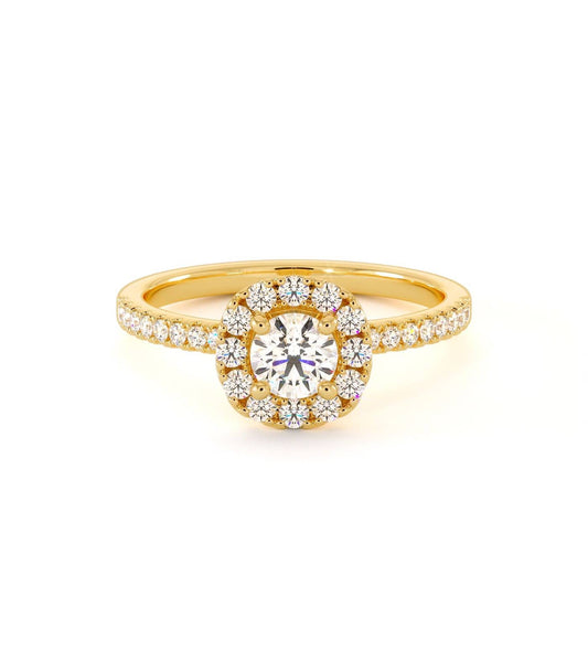 Solitaire Lyre - Or Jaune
