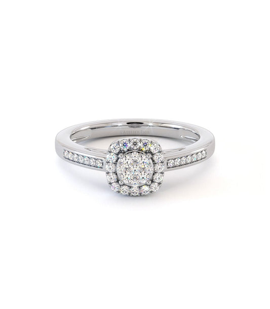 Solitaire Ornella - Or Blanc Palladié