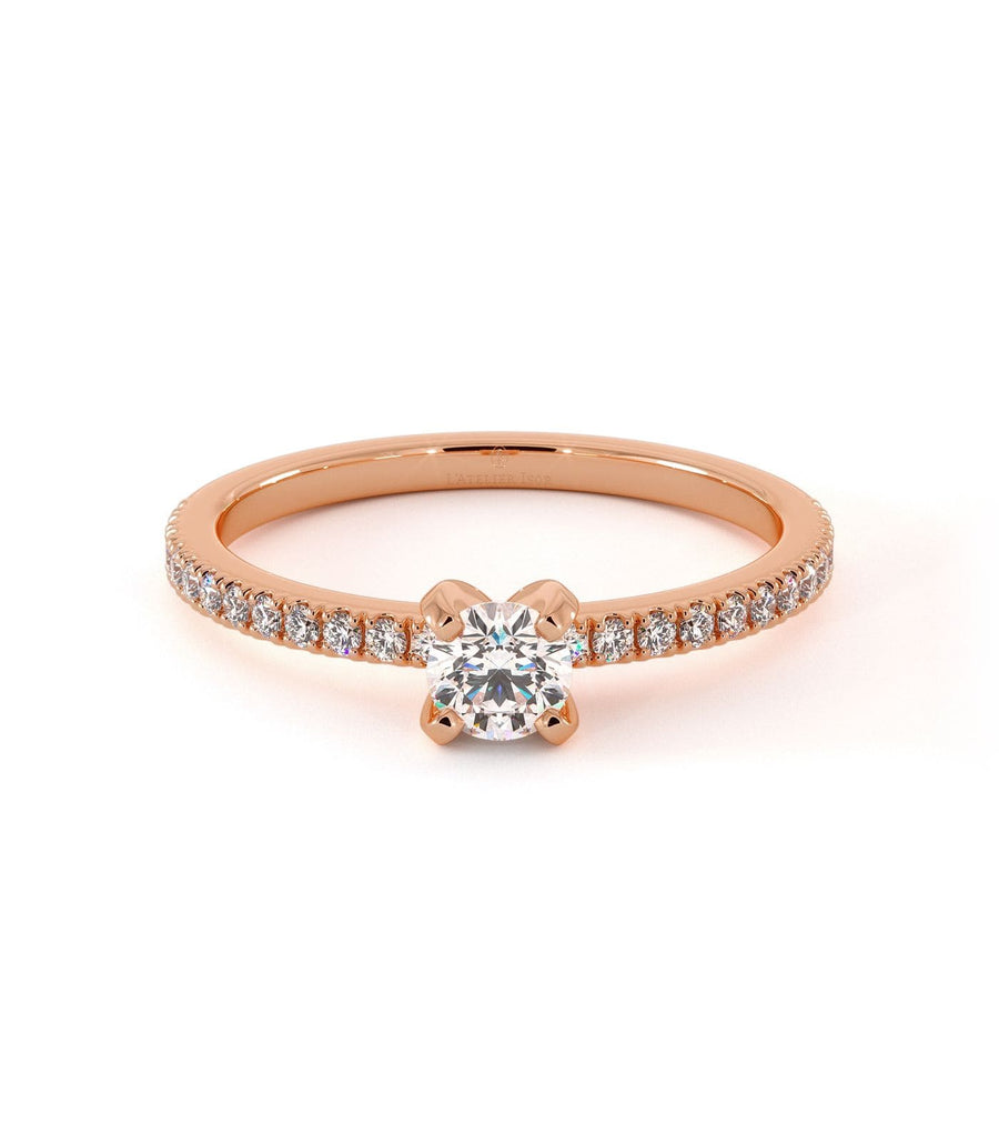 Solitaire Prunelle - Or Rose