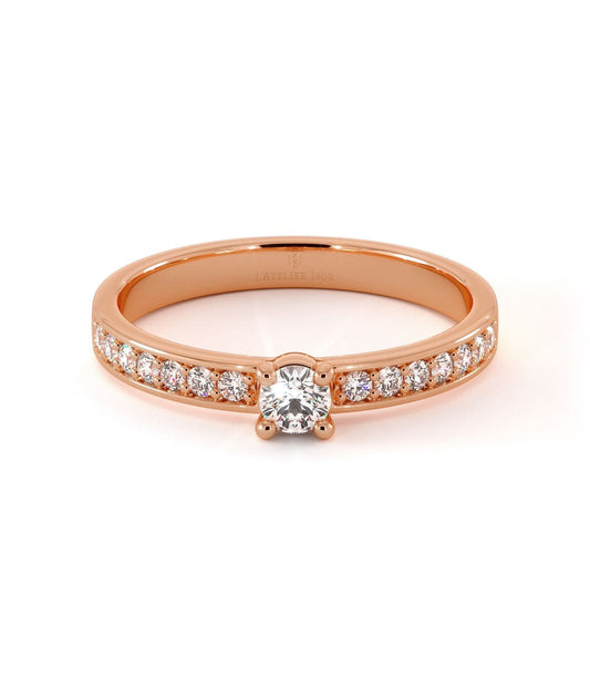 Solitaire Sisley - Or Rose