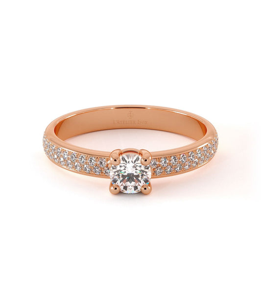 Solitaire Viverone - Or Rose