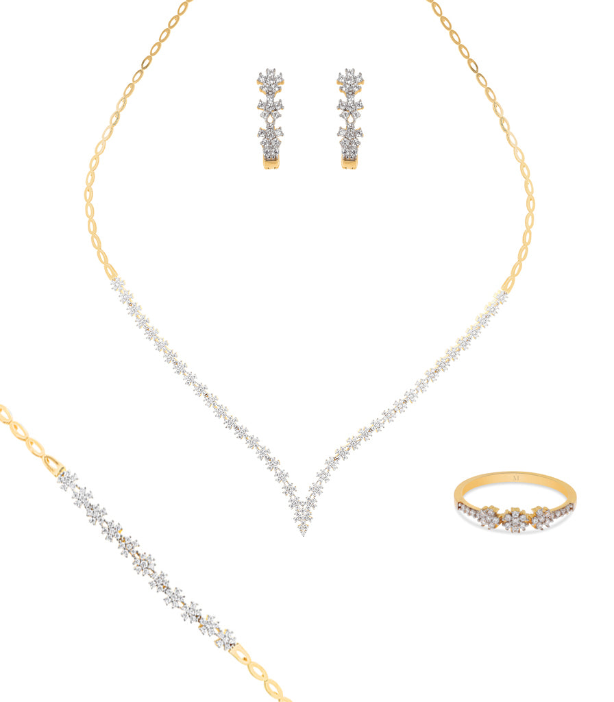Parure Dandelion - Or Jaune