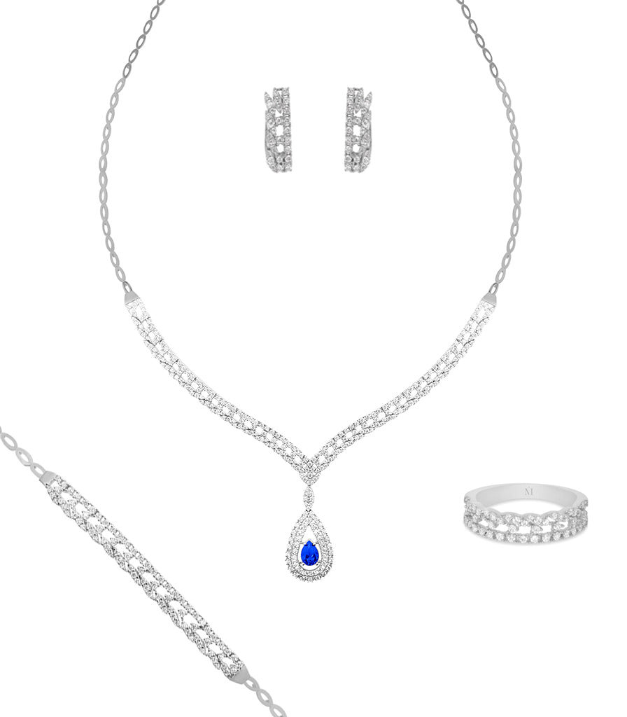 Parure Zariyah - Or Blanc