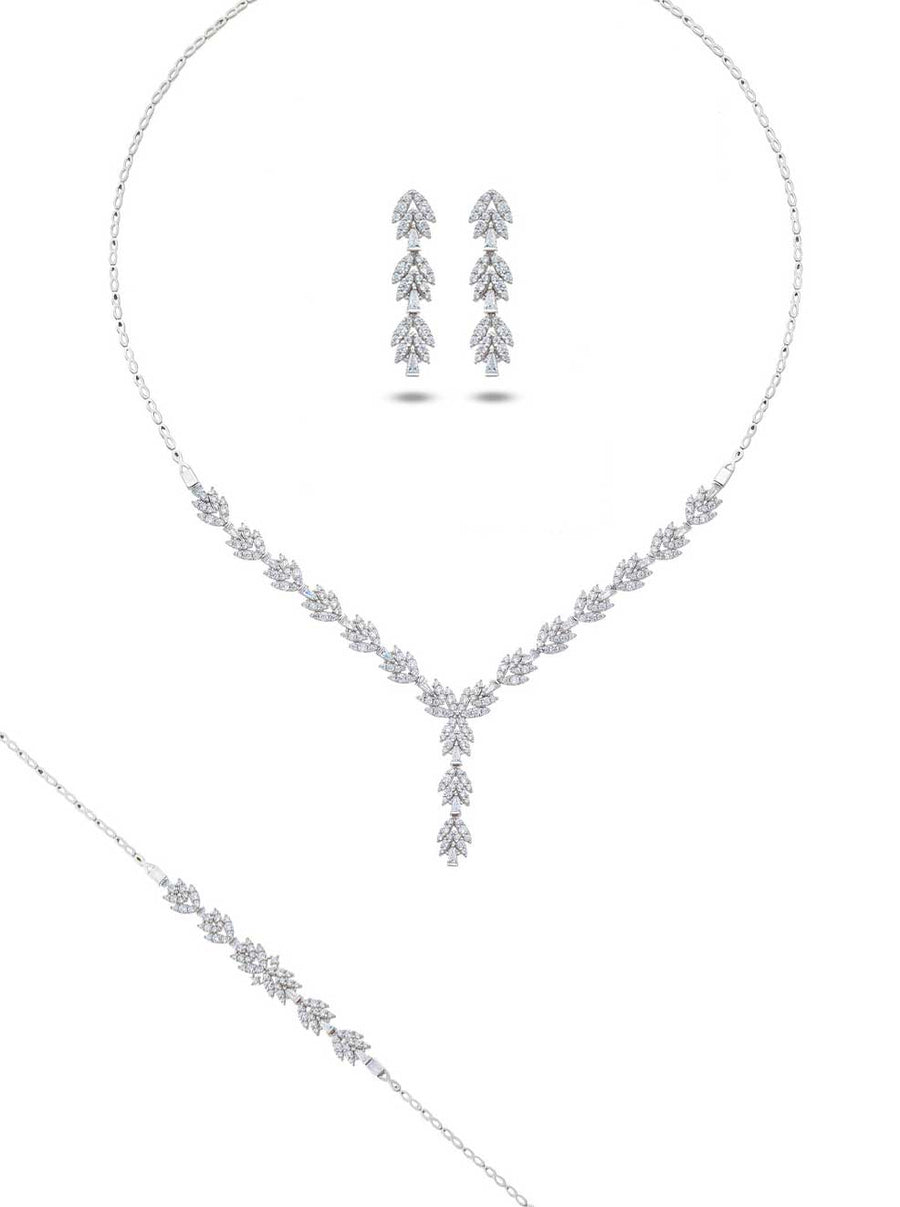 Parure Alva - Or Blanc