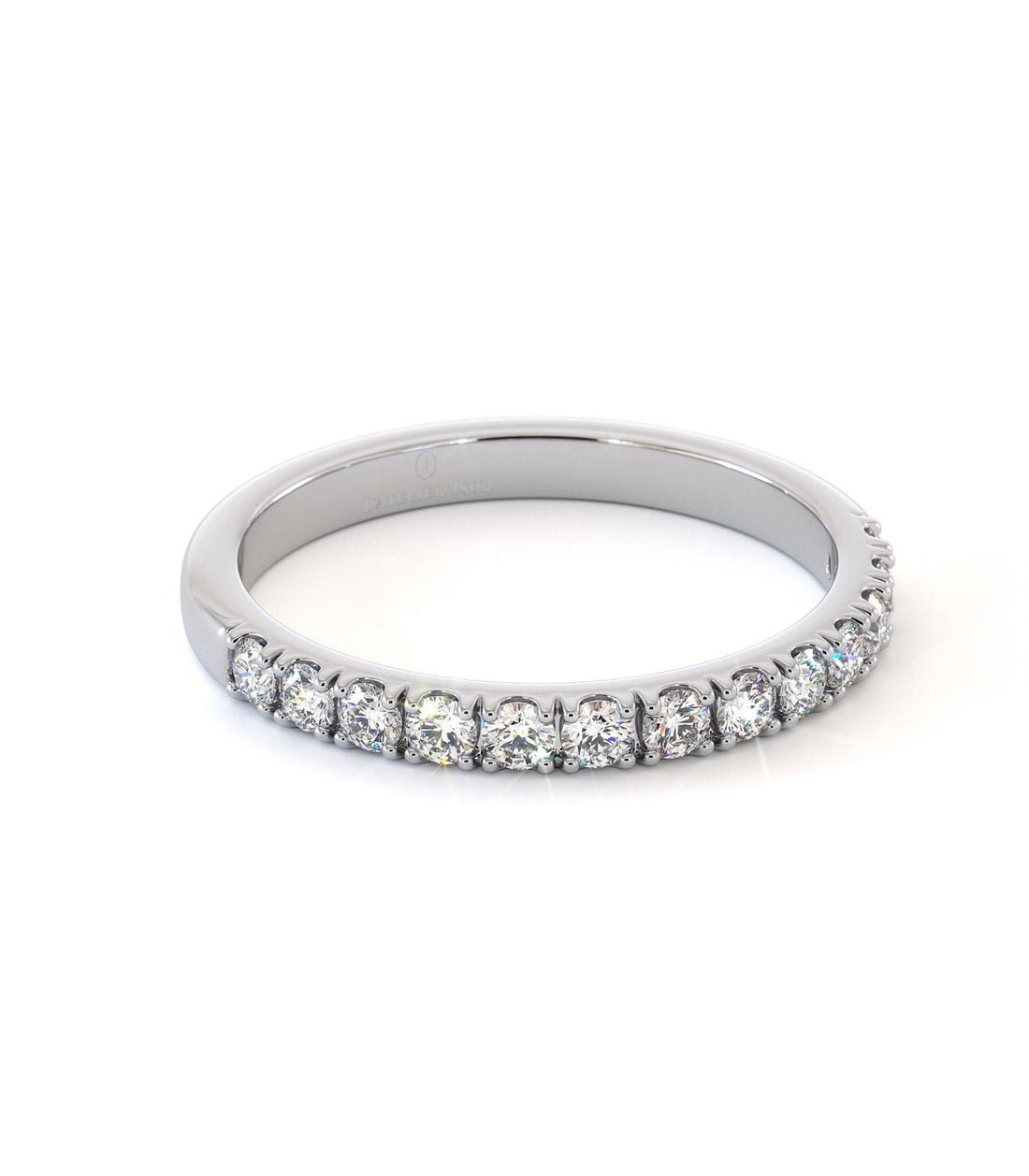 Alliance homme en or blanc 18 carats, Maison Isor