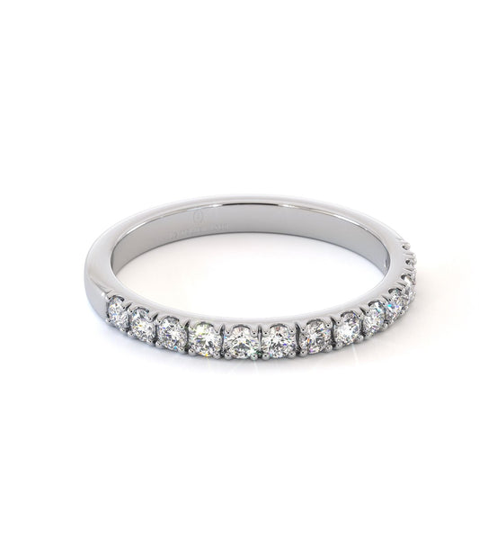 Alliance homme en or blanc 18 carats, Maison Isor