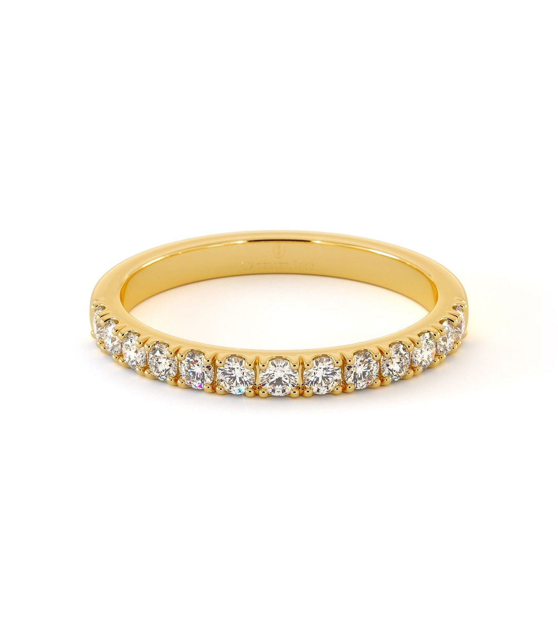 Alliance en or jaune 18 carats, comparaison or blanc et or rose, Maison Isor